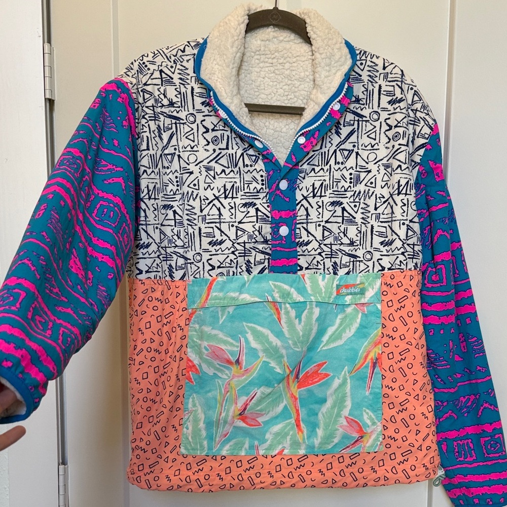 Chubbies Tropical and Geometric Print limited edition winter jacket